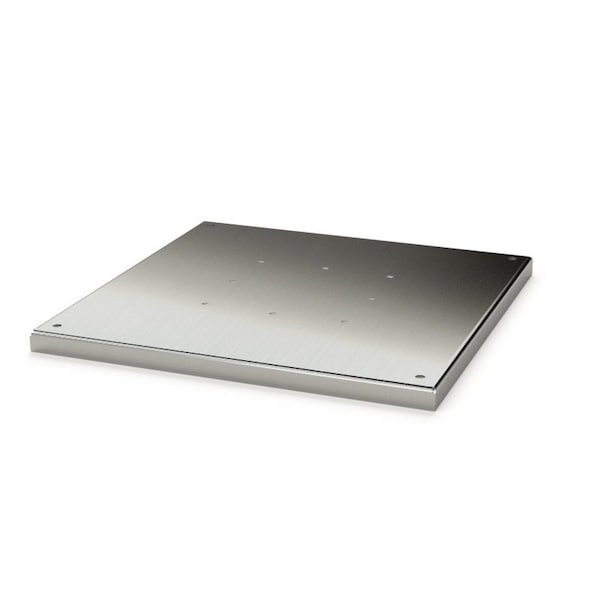 Pedestal Base, 1 in. H x 18 in. W x 18 in. L, 304 Stainless Steel